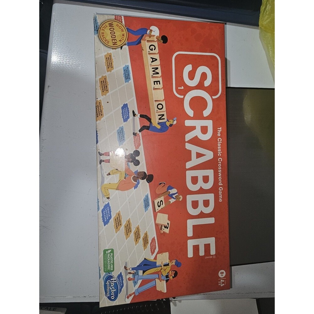 Hasbro Gaming Scrabble Board Game, Classic Word Games factory sealed